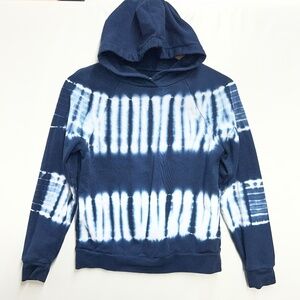 MADEWELL XXS Retro Tie-Dye Hoodie Navy/White